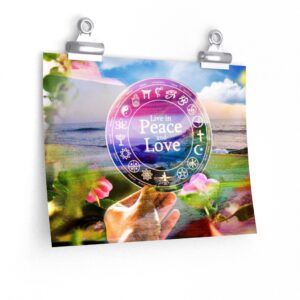 Peace & Love Premium Matte Poster