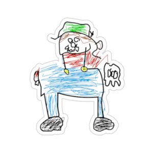 Mario Kids Sketch Kiss-Cut Stickers